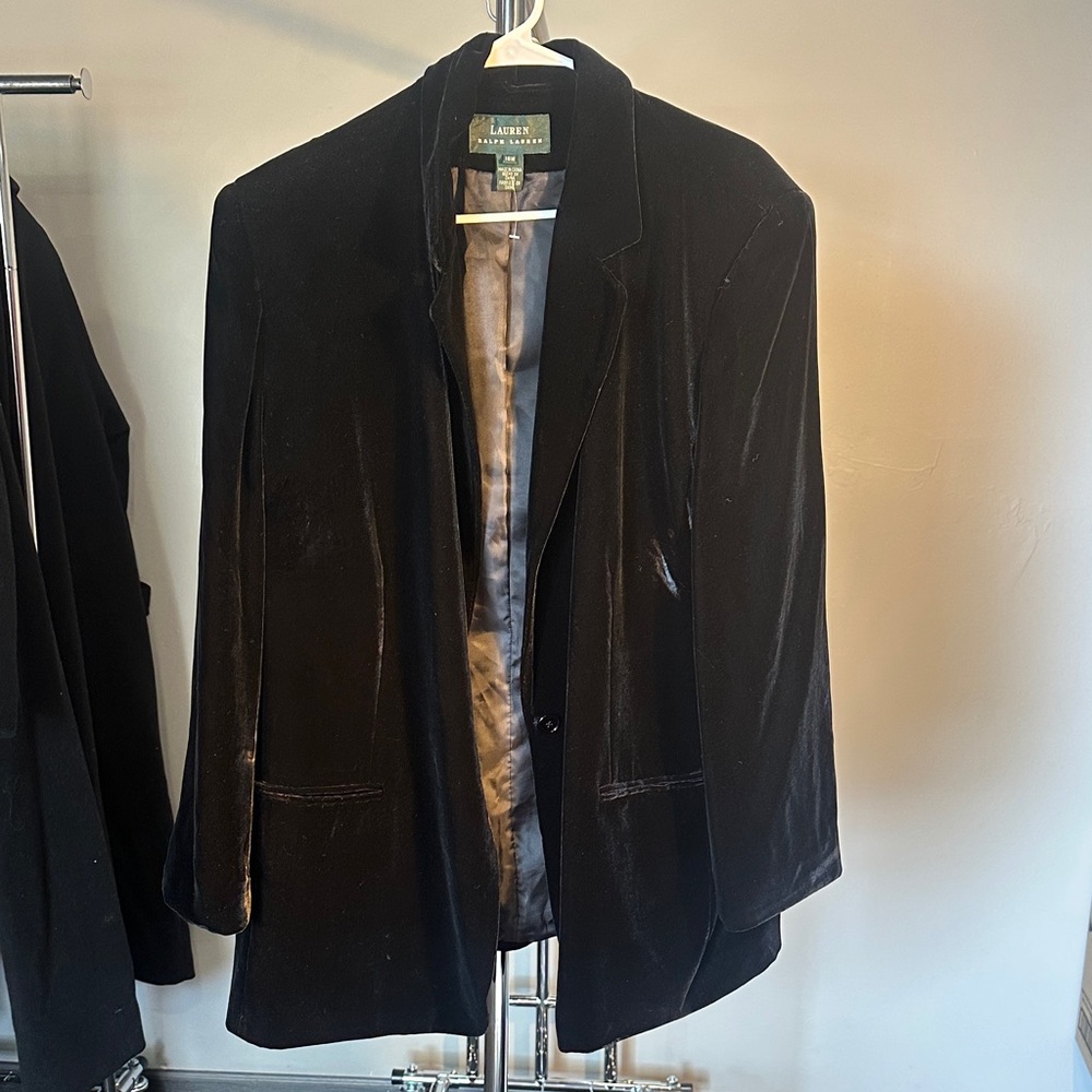 Ralph Lauren Elegant Black Velvet Jacket